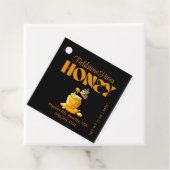 Black Bee Honey Label Metallic Gold Text (Beispiel)