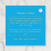 Black Bee Honey Label Metallic Gold Text (Rückseite)