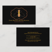 Black Beekeeping Apiary Honey Bauer Visitenkarte (Vorne/Hinten)