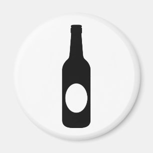 Black Beer Flasche Magnet