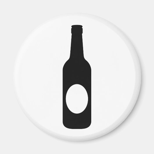 Black Beer Flasche Magnet (Vorne)