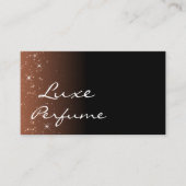 Black Beige Brown Sparkle Glitzer Stars mit Foto Visitenkarte (Vorderseite)