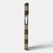 Black Beige Buffalo Kariert Karo Pattern Case-Mate iPhone Hülle (Rückseite / Rechts)