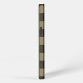 Black Beige Buffalo Kariert Karo Pattern iPhone Hülle (Rechte Seite)