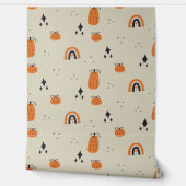 Black & Beige Hollow pattern for Your Kid Room Tapete (Abrollen)