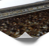 Black Bel Air Classic Vintage Car Fender Poster (Ecke)