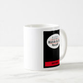 Black Belt BJJ Genuine Quality Seit 1925 Kaffeetasse (VorderseiteRechts)