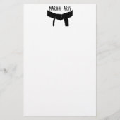 Black Belt Briefpapier (Vorderseite)