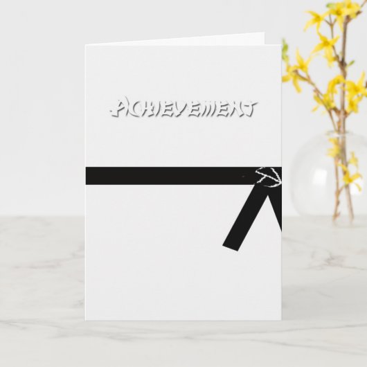 Black Belt Card Karte (Gelbe Blume)