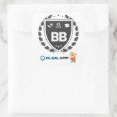 Black Belt Certified - GLSS.app Quadratischer Aufkleber (Tasche)