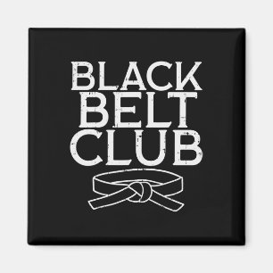 Black Belt Club Cool Karate Taekwondo Kung Fu Jiu Magnet