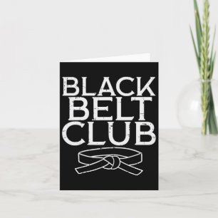 Black Belt Club Cool Karate Taekwondo Kung Jiu Karte