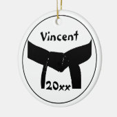 Black Belt Club für Kampfkunst Keramikornament (Links)