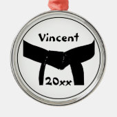 Black Belt Club für Kampfkunst Ornament Aus Metall (Vorne)