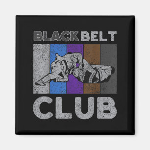 Black Belt Club Vintage BJJ Brasilianisches Jiu Ji Magnet