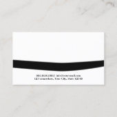 Black Belt Dojo Beruflich Visitenkarte (Rückseite)