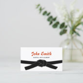 Black Belt Dojo Beruflich Visitenkarte (Stehend Vorderseite)