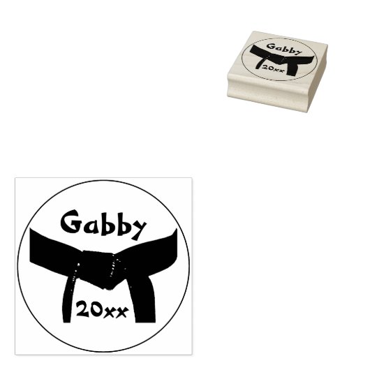 Black Belt Gummistempel (Stempel)