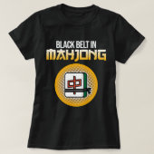 Black Belt in Mahjong Game Mahjong Player Games Gr T-Shirt (Design vorne)