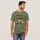 Black Belt In Napping Sloth T-Shirt (Vorne ganz)