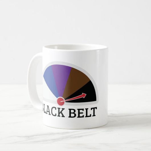 Black Belt Jiu Jitsu Kaffeetasse (Vorderseite Links)