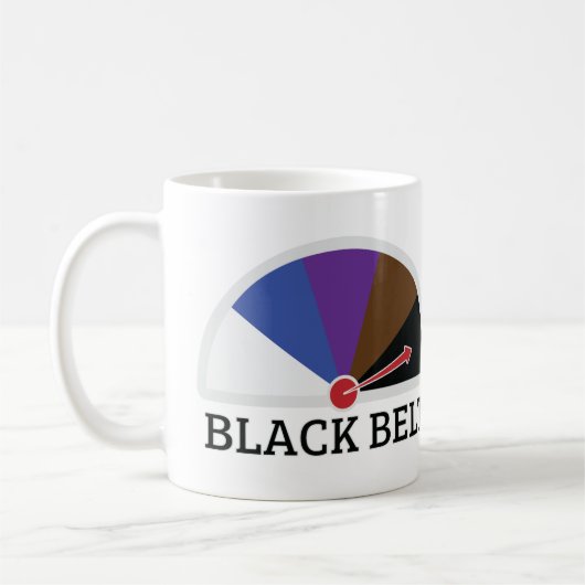 Black Belt Jiu Jitsu Kaffeetasse (Links)