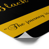Black Belt Journey Poster Print (Ecke)