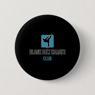 Black Belt Karate Button