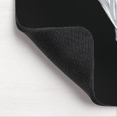 Black Belt Karate Fighter Mousepad (Ecke)