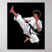 Black Belt Karate Fighter Poster (Vorne)
