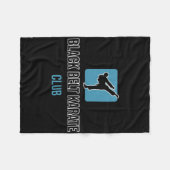 Black Belt Karate Fleecedecke (Vorderseite (Horizontal))
