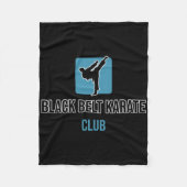 Black Belt Karate Fleecedecke (Vorderseite)