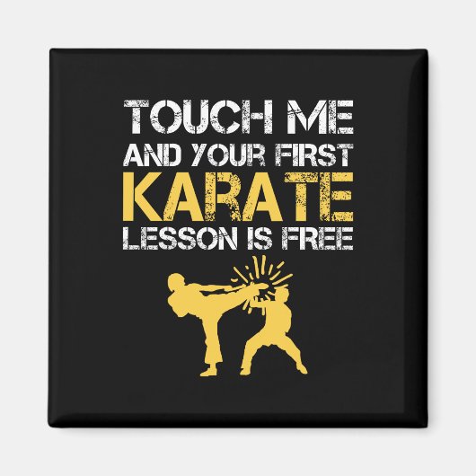 Black Belt Karate Magnet (Vorne)