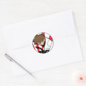 Black Belt Karate / Ninja Brünett Boy Sticker (Umschlag)