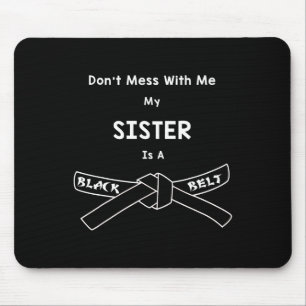 Black Belt Karate Shirt Comt Hapkido Martial Arts Mousepad