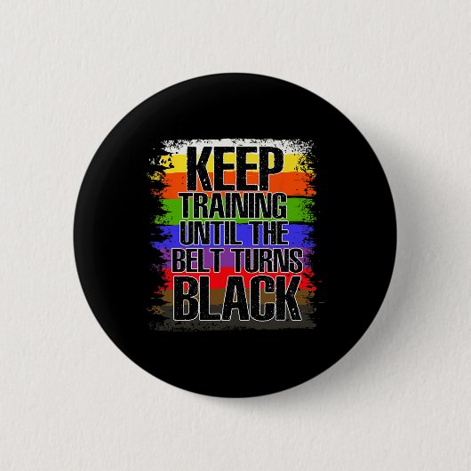 Black Belt, Kwon Do, Karate Button (Vorderseite)