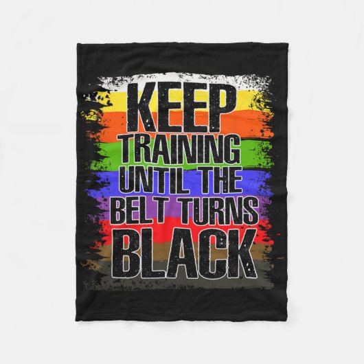 Black Belt, Kwon Do, Karate Fleecedecke (Vorderseite)