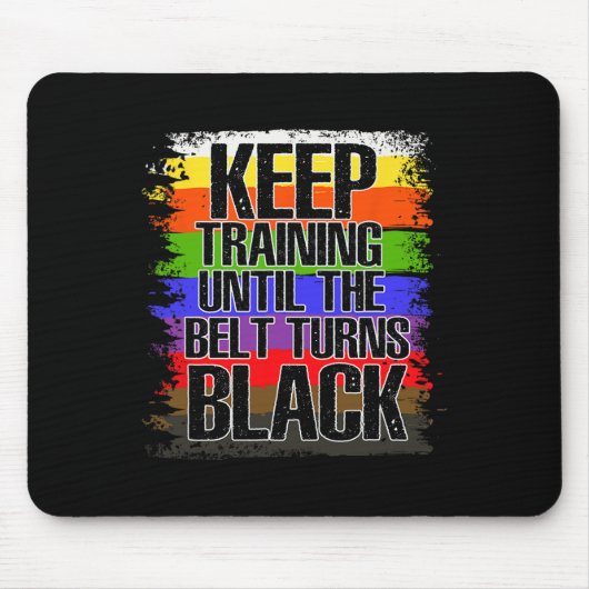Black Belt, Kwon Do, Karate Mousepad (Vorne)