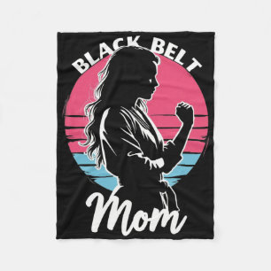 Black Belt Mama Martial Arts Karate Jiu-jitsu Taek Fleecedecke
