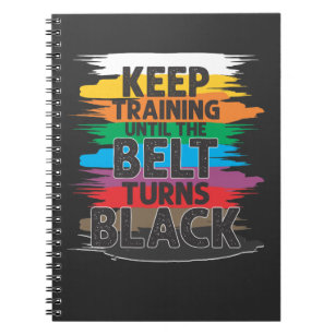 Black Belt Martial Art Training Karate TaeKwonDo Notizblock