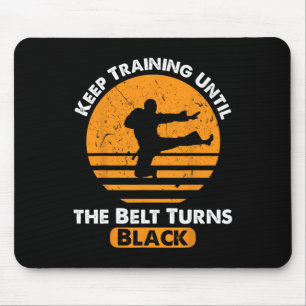 Black Belt Martial Art Training Karate Taj Kwon Do Mousepad