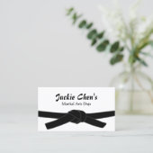 Black Belt Master Martial Arts Dojo Beruflich Visitenkarte (Stehend Vorderseite)