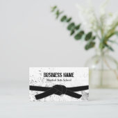 Black Belt Master of Arts School Visitenkarte (Stehend Vorderseite)