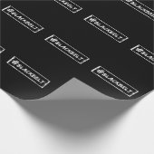 Black Belt Motivation Karate Taekwondo Jiu Jitsu Geschenkpapier (Ecke)