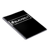 Black Belt Motivation Karate Taekwondo Jiu Jitsu Notizblock (Rechte Seite)