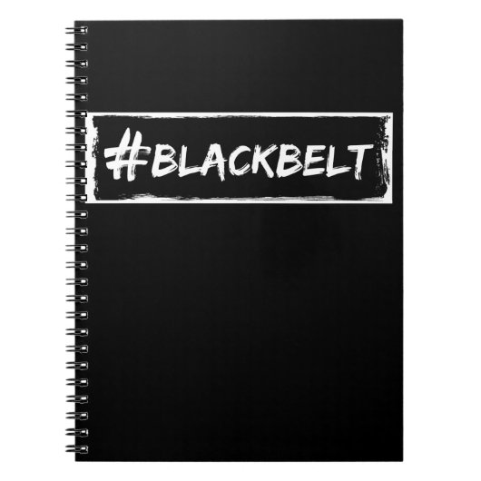 Black Belt Motivation Karate Taekwondo Jiu Jitsu Notizblock (Vorderseite)