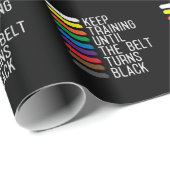 Black Belt Motivation Taekwondo Jiu Jitsu Karate Geschenkpapier (Rolleneckpunkt)