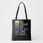 Black Belt Motivation Taekwondo Jiu Jitsu Karate Tasche (Vorderseite)