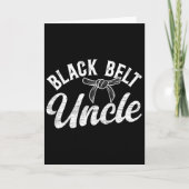 Black Belt Onkel Karate Onkel Proud Karate Onkel Karte (Vorderseite)