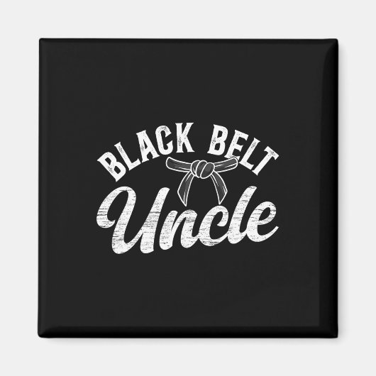 Black Belt Onkel Karate Onkel Proud Karate Onkel Magnet (Vorne)